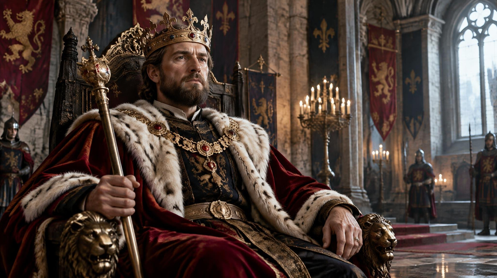 medieval king portrait