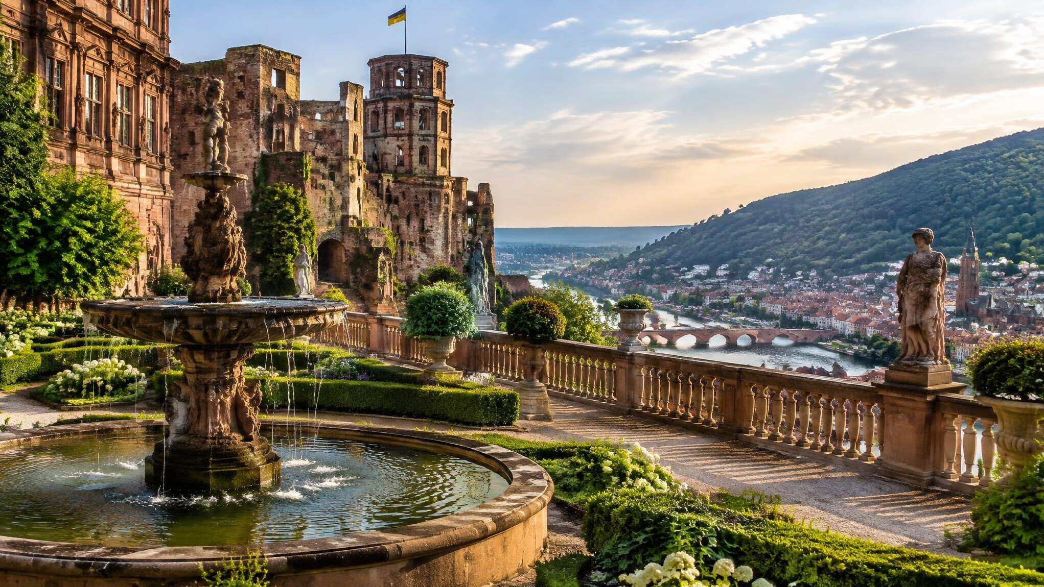 heidelberg castle garden